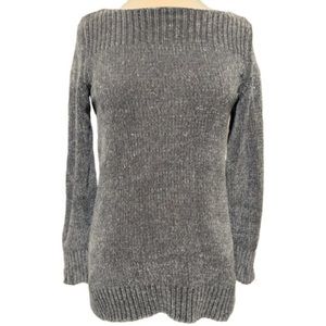 Ann Taylor LOFT Gray Knit Sweater Small